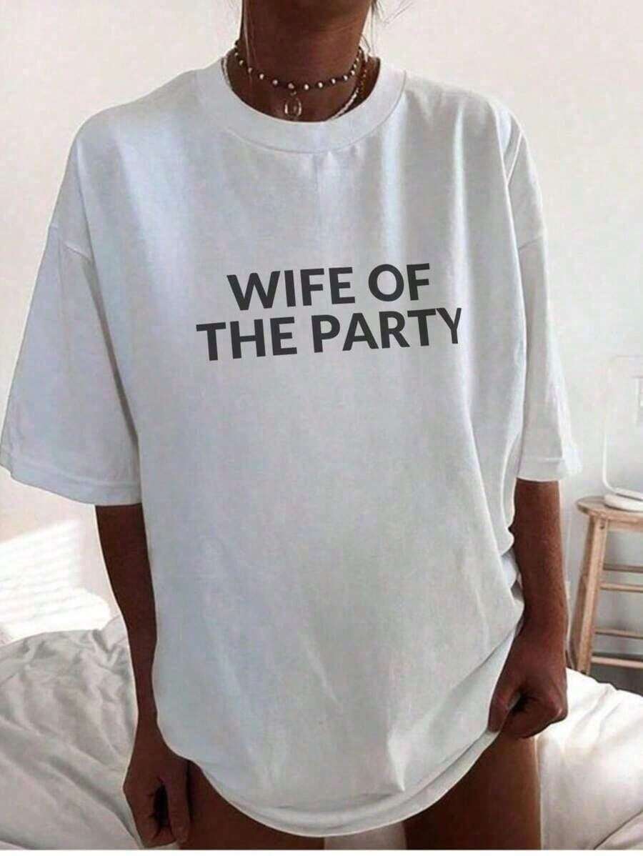 Men's Groom To Be Printed T-Shirt, Bachelorette Party Casual Wear Top Men's Husband Of The Party Graphic T-Shirt, Engagement Party Casual Tee