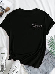 God Is Within Her She Will Not Fall T-Shirt Psalm 46:5 Coquette Bow Tee