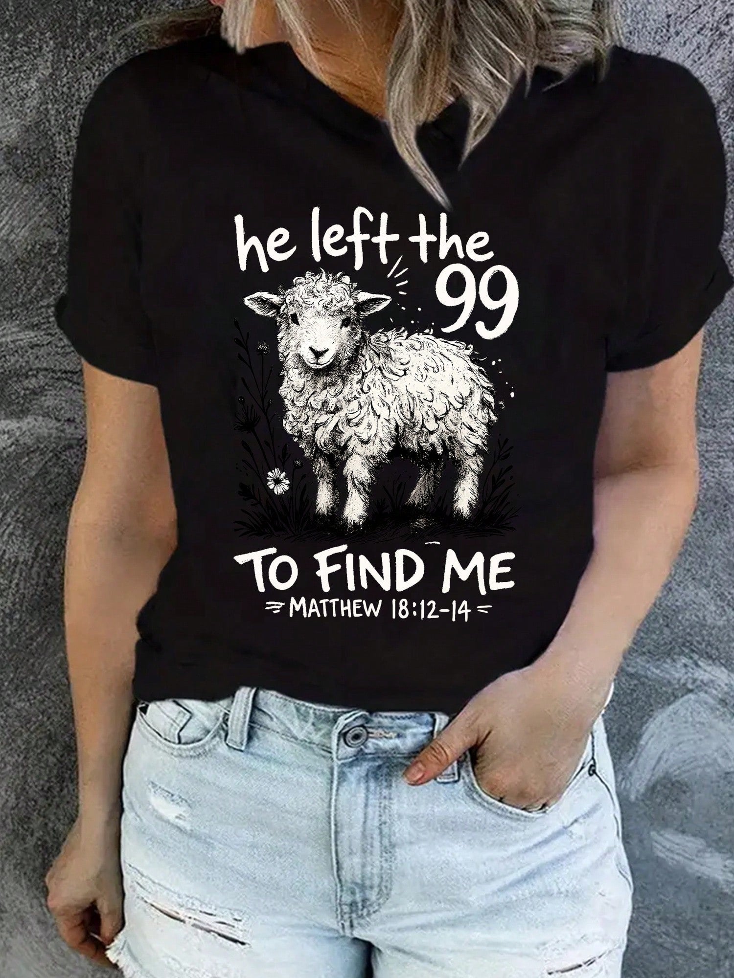 He Left Behind Those Ninety-Nine Christian T-Shirts, Funny Women's Tees