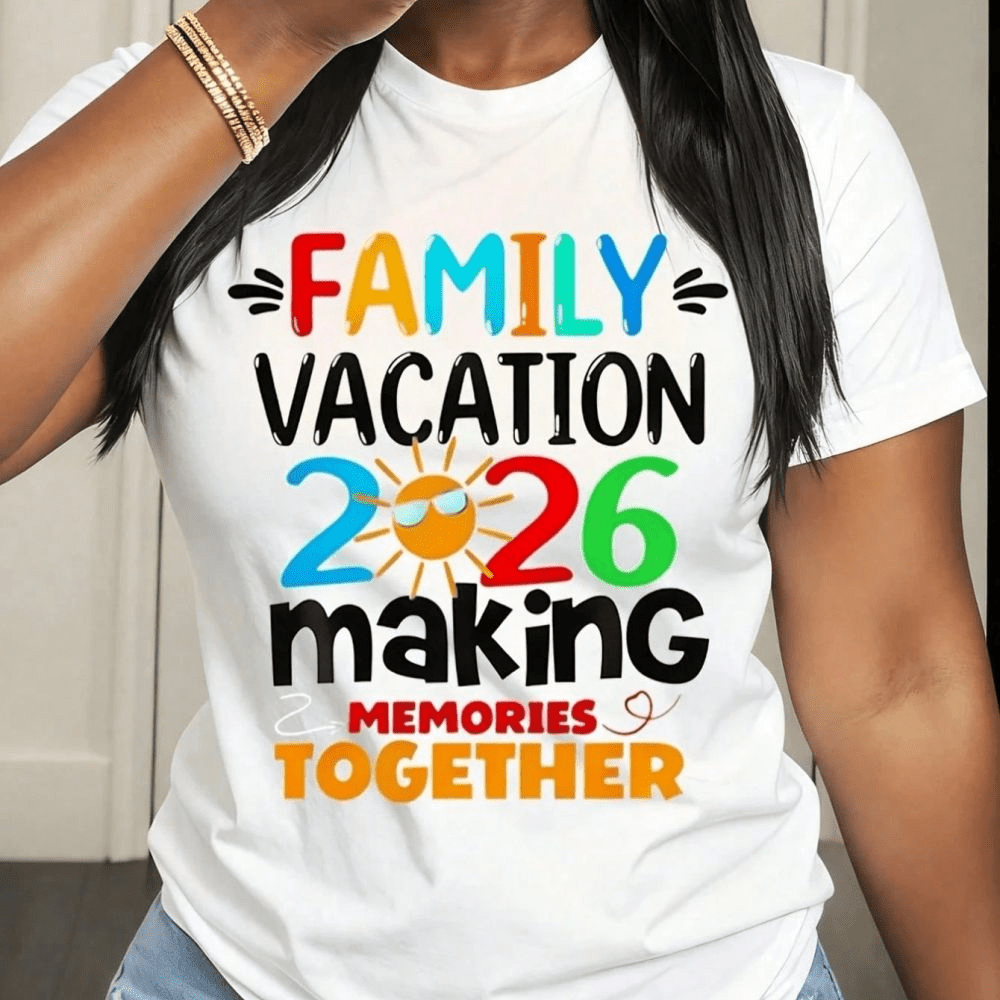 Family Vacation 2026 Making Memories Together T-Shirt Summer Travel Gift For Family Getaway Trip Outfit Matching Shirts