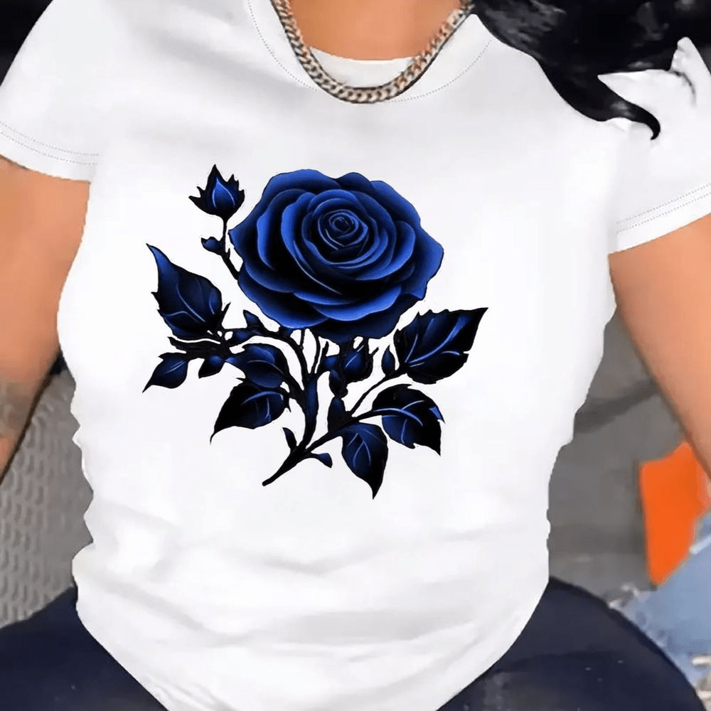 Womens TShirt Crew Neck Casual Short Sleeves Top Women Tshirt