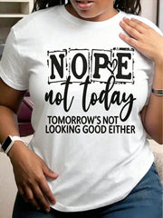 Women's Casual Crew Neck Short Sleeve T-Shirt With Creative Motivational Slogan, Letter, And Heart Prints