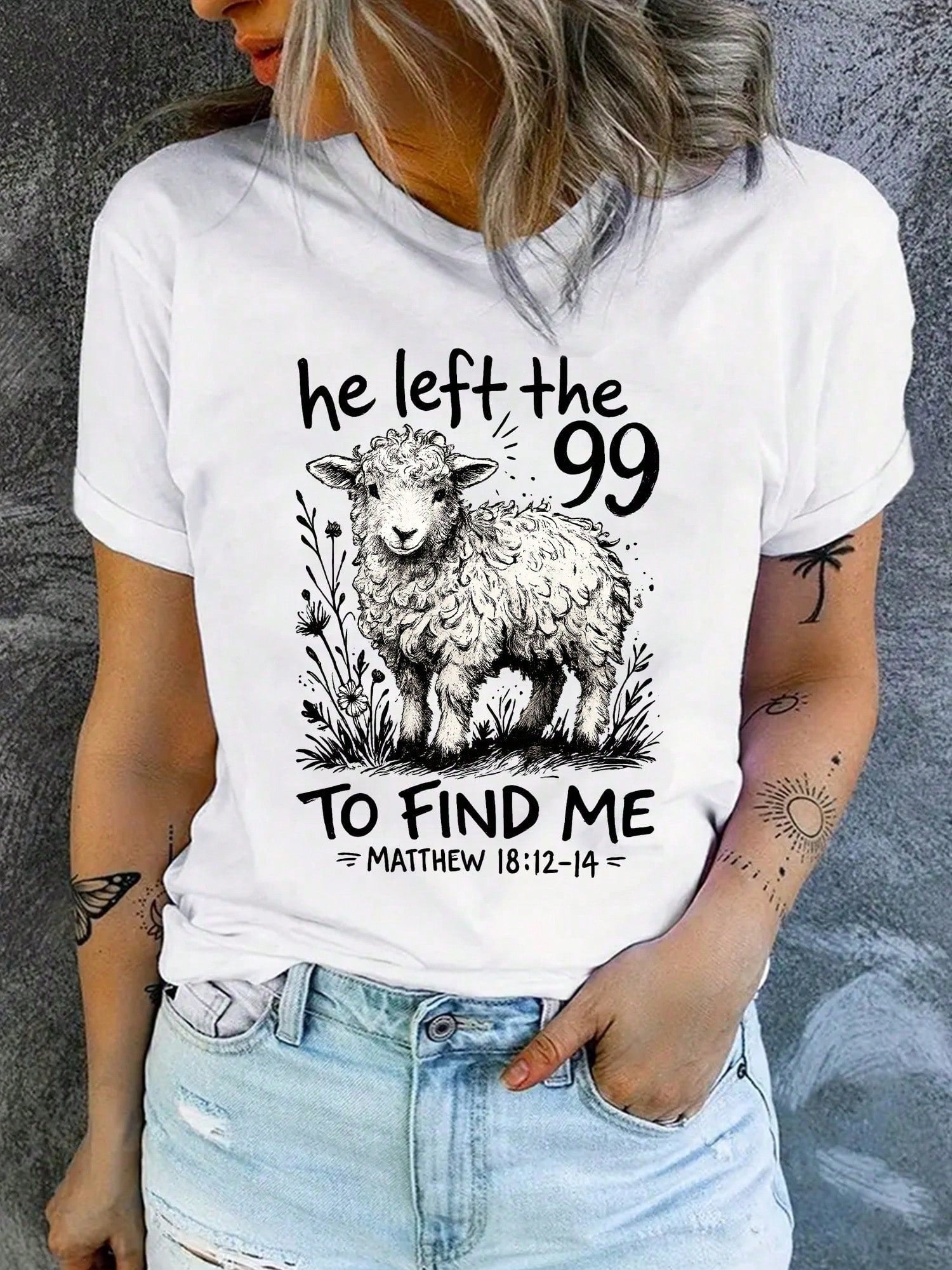 He Left Behind Those Ninety-Nine Christian T-Shirts, Funny Women's Tees