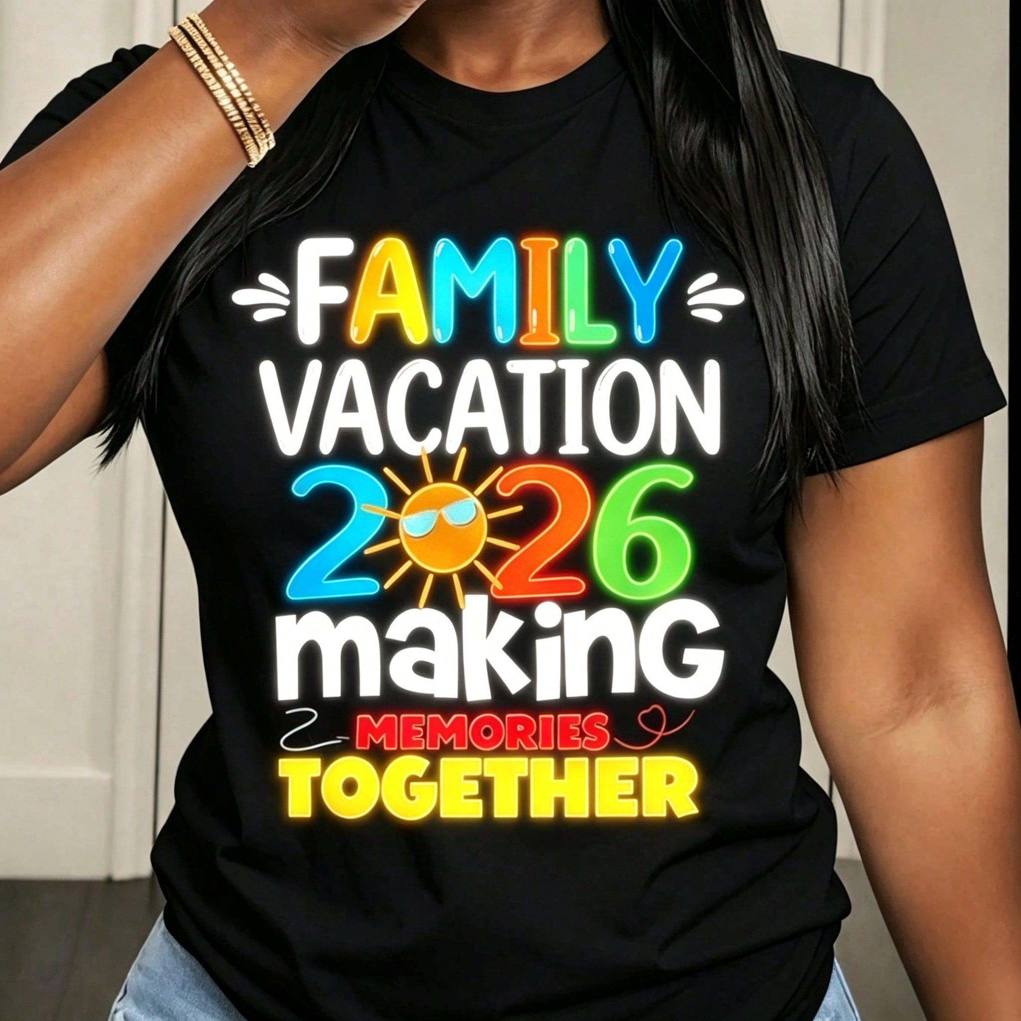 Family Vacation 2026 Making Memories Together T-Shirt Summer Travel Gift For Family Getaway Trip Outfit Matching Shirts
