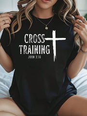 Christian Faith TShirt Cross Training John 3:16 Graphic Casual Wear