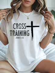 Christian Faith TShirt Cross Training John 3:16 Graphic Casual Wear