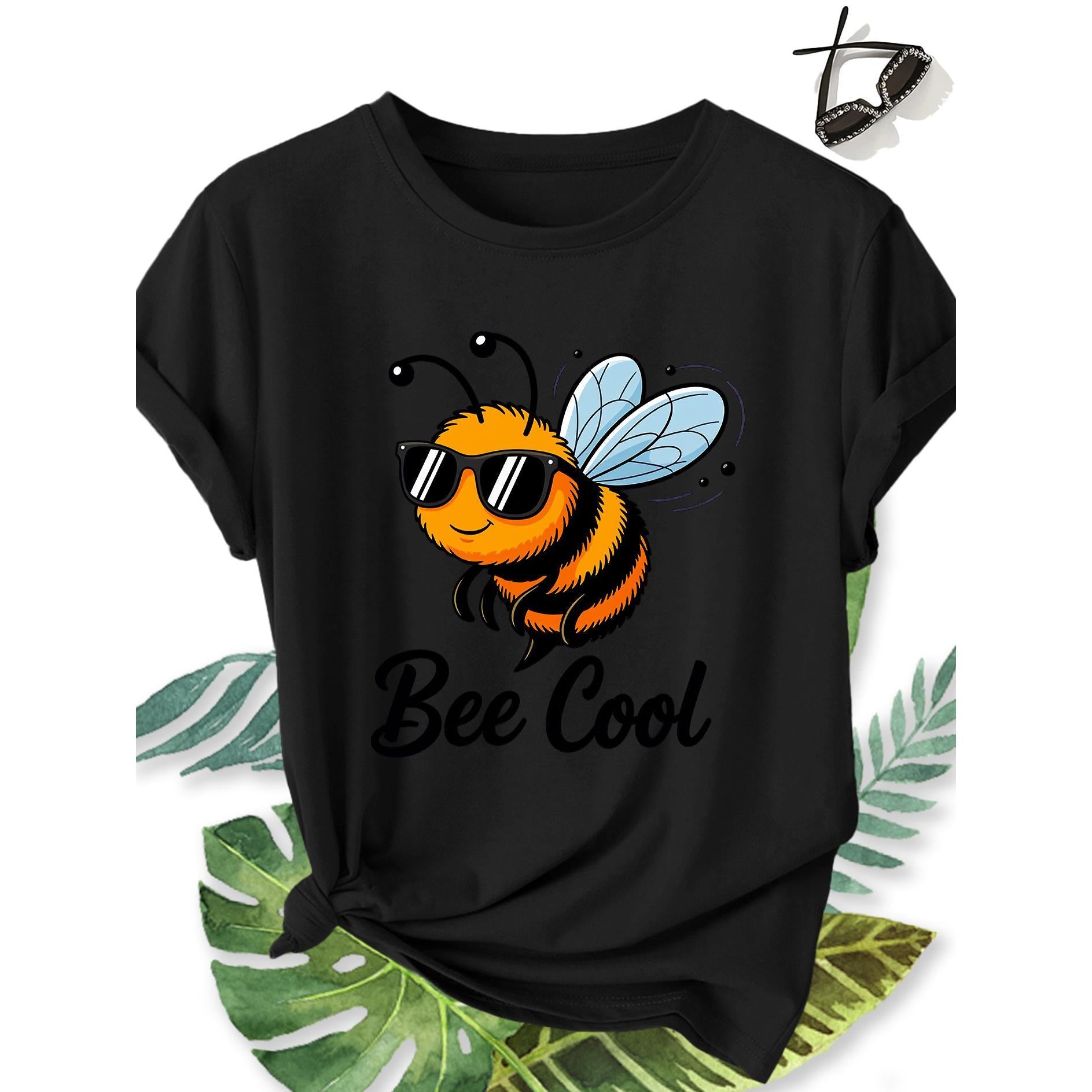 Women's Plus Size Bee Print Blouse Top