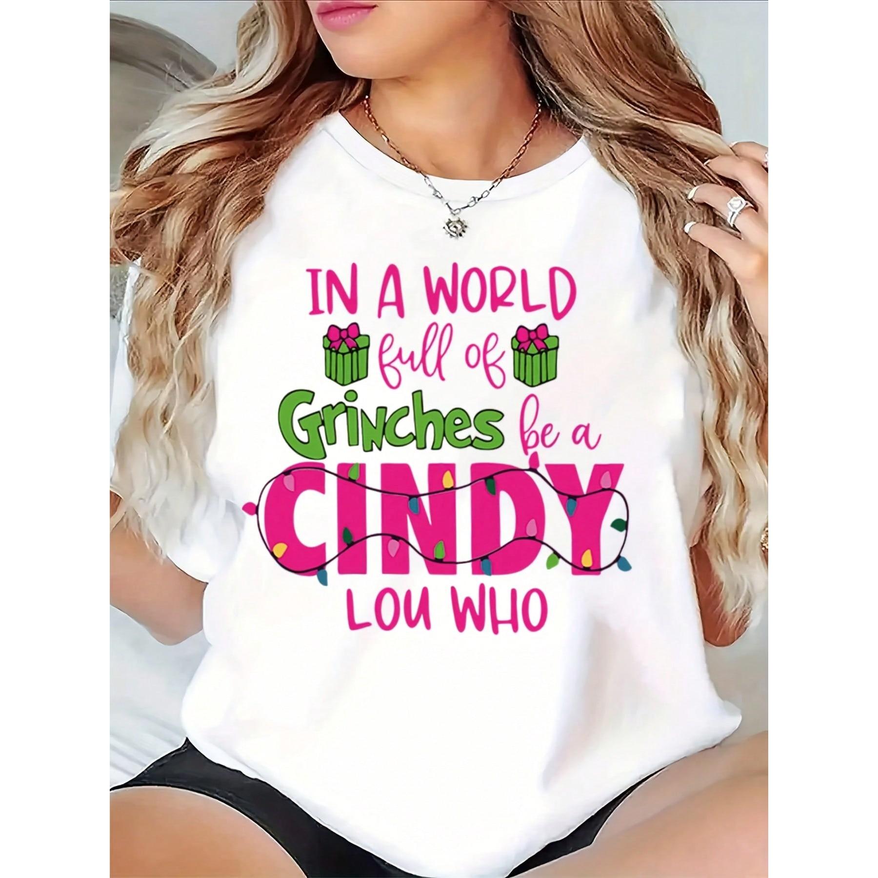 Christmas Theme Printed Quote Graphic T-Shirt