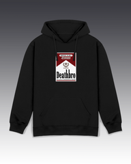 DIYANYONE Original "Deathbro" Hoodie - Heavyweight Cotton Blend Pullover, Dark Humor Pop Culture Graphic Hoodies