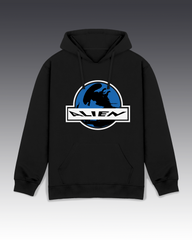 DIYANYONE Original ALIEN Sci-Fi Hoodie - Heavyweight Cotton Blend Pullover, Retro Horror Movie Graphic Hoodies