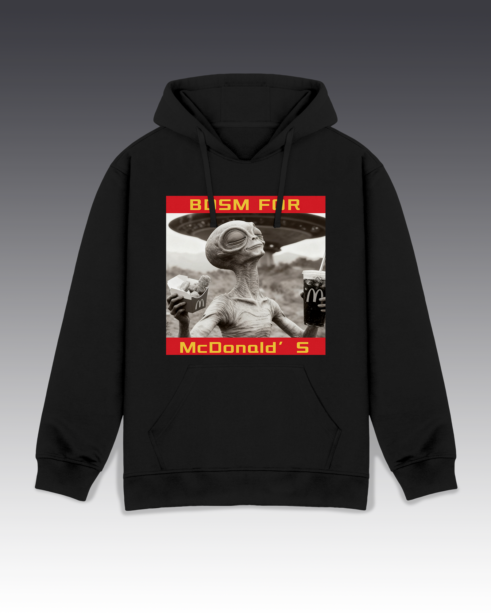 DIYANYONE Original Sci-Fi Hoodie: Alien Devotion for McDonald's
