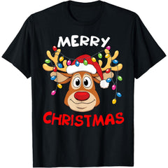 Merry Christmas Reindeer Xmas Family T-Shirt