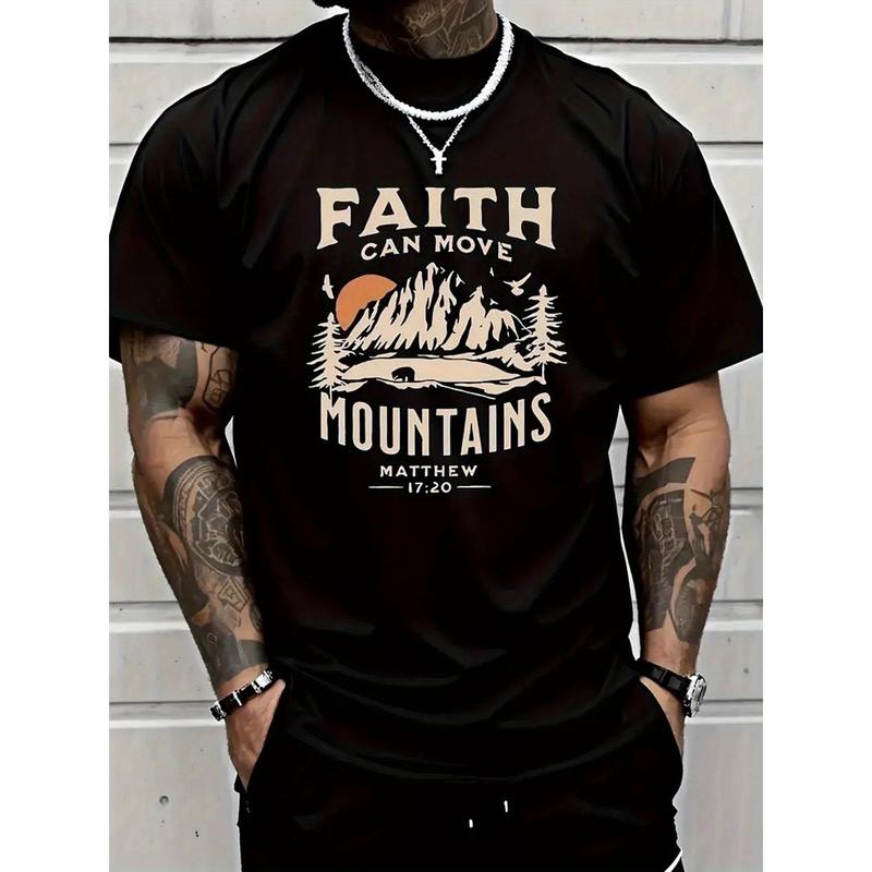 Faith Can Move Mountains Inspirational T-Shirt