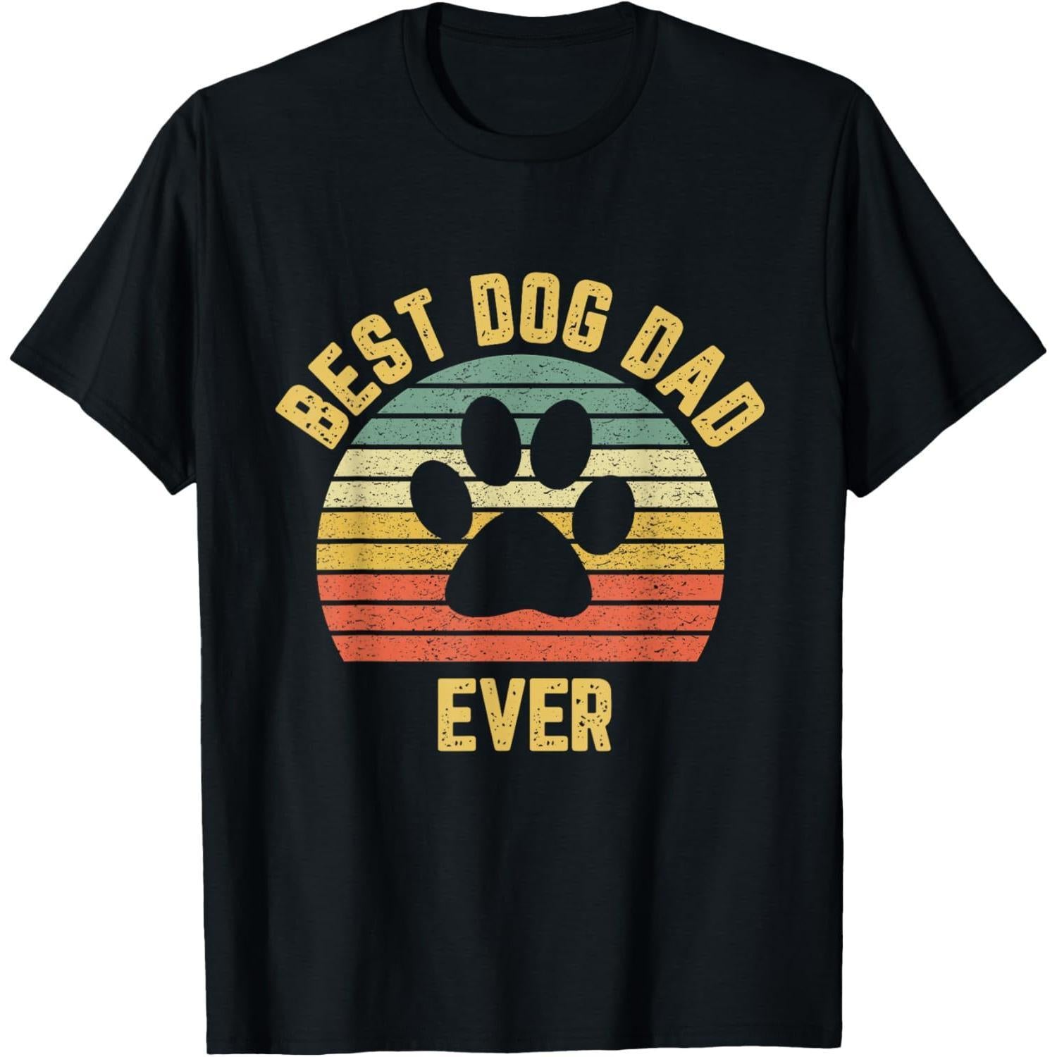 Vintage Dog Dad Retro T-Shirt