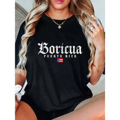 100% Cotton Puerto Rico Boricua Vintage Puerto Rican Flag Pride T-Shirt