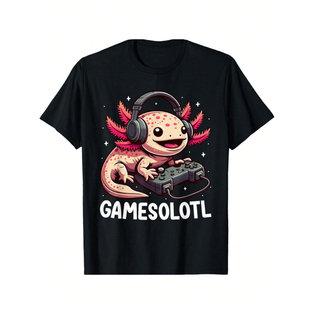 1pc Gamesolotl Axolotl Video Gamer Kawaii Anime Gifts Boys T-Shirt Gifts For Men Boy Family YYQ