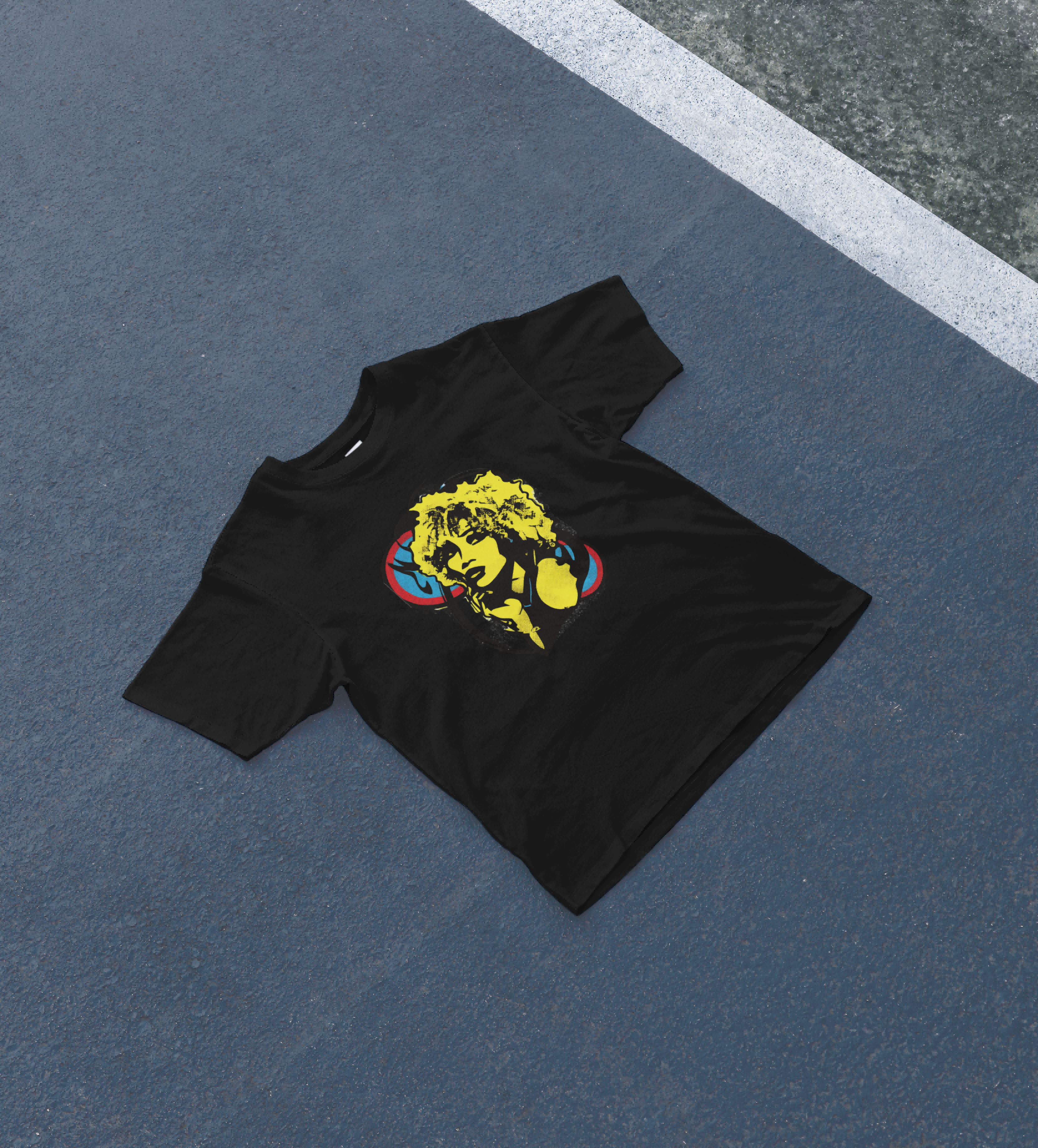 DIYANYONE Original Pop Art Tee: Bold New Wave Woman Graphic