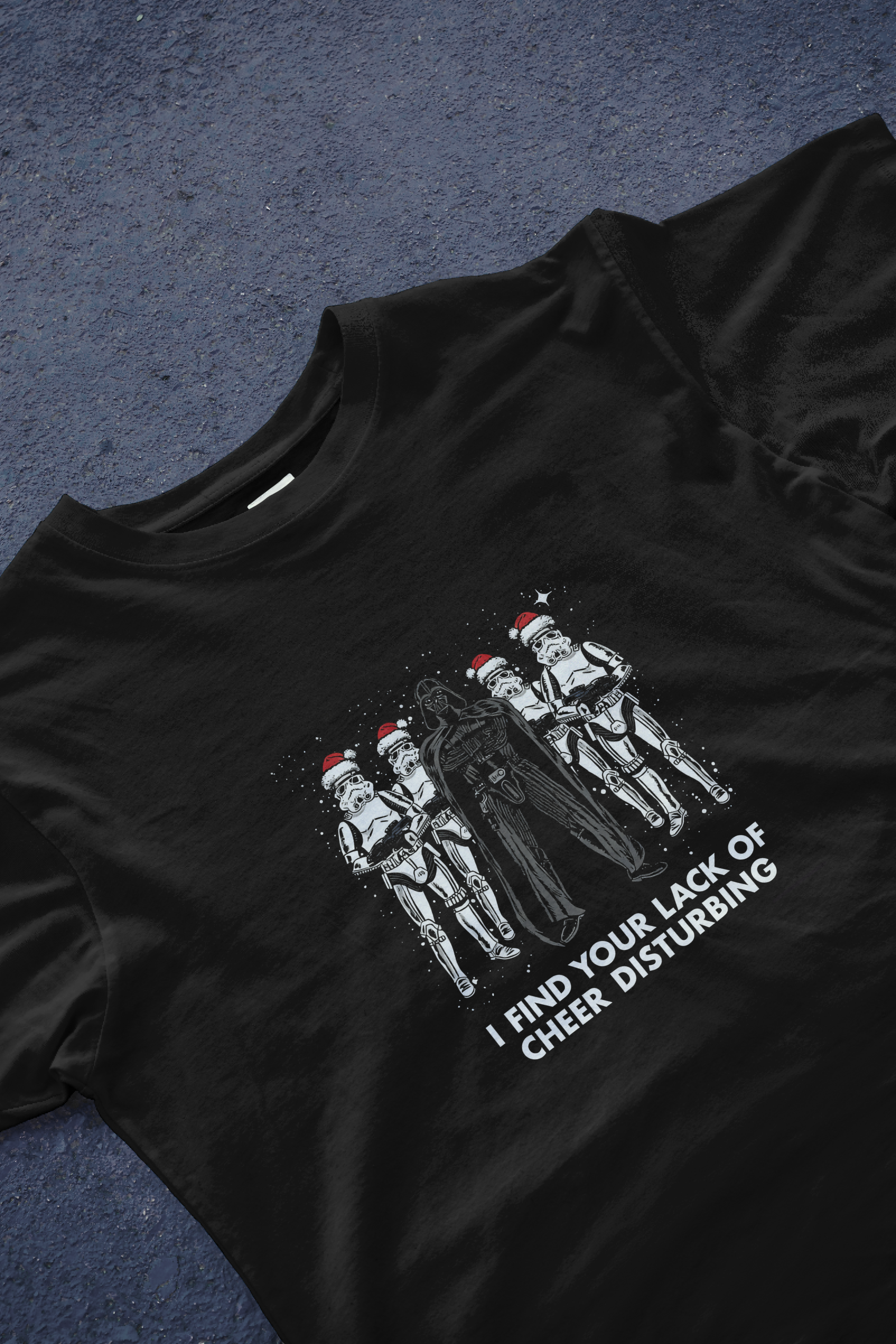 DIYANYONE Sci-Fi Quote T-shirt: Vader's Lack of Cheer