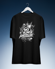 DIYANYONE Original Cotton Tee: NO KING AMERICAN Graffiti Style