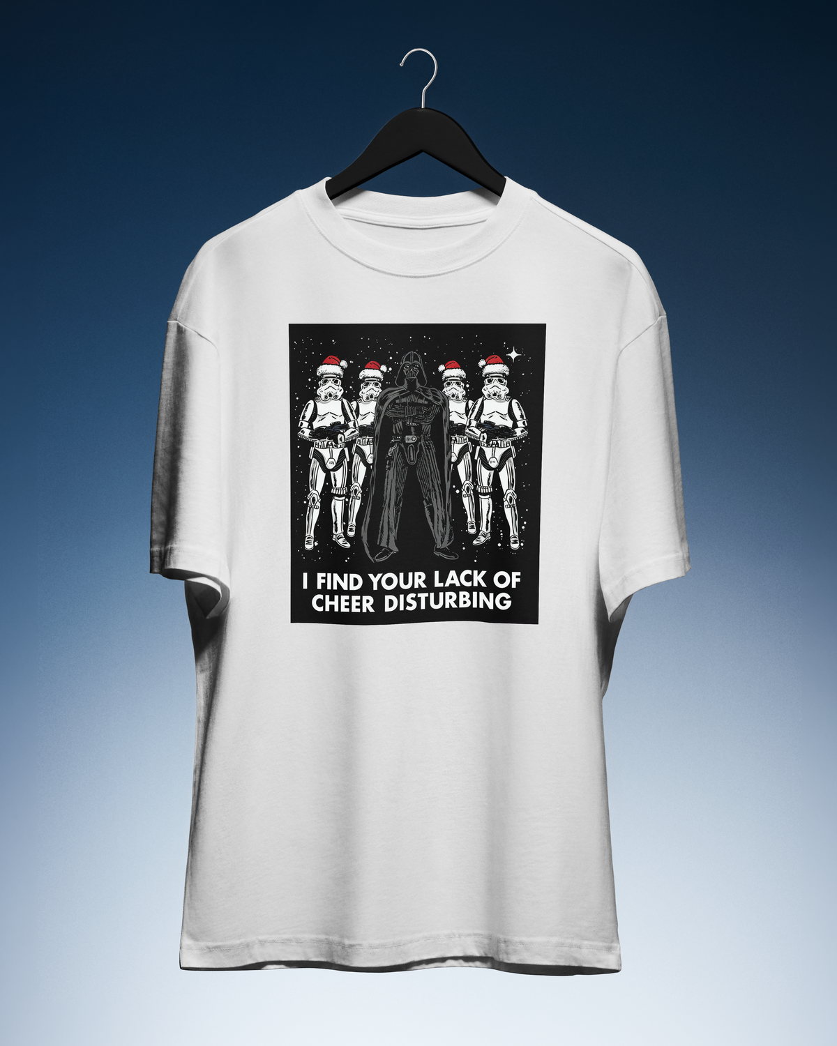 DIYANYONE Sci-Fi Quote T-shirt: Vader's Lack of Cheer