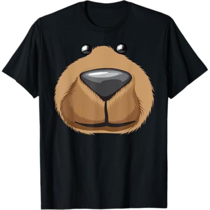 Cute Bear Face Funny T-Shirt