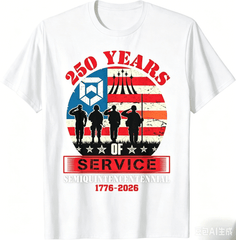 250 Years America Anniversary 250th Independence Day T-Shirt S To 5XL