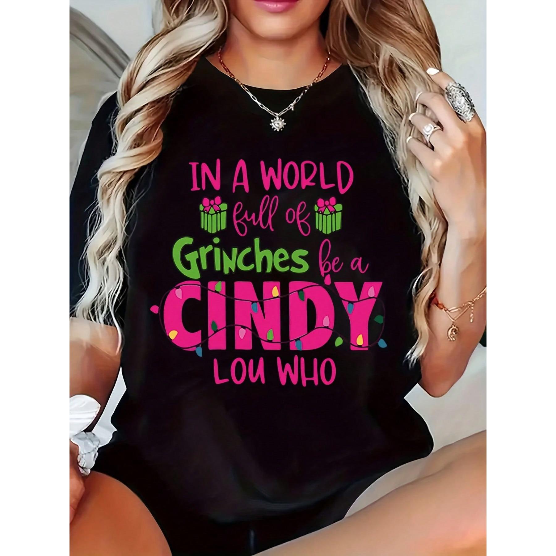 Christmas Theme Printed Quote Graphic T-Shirt