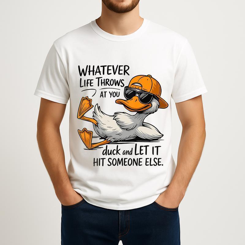 Funny Duck Meme T-Shirt â€?Cool Graphic Tee With Humorous Quote