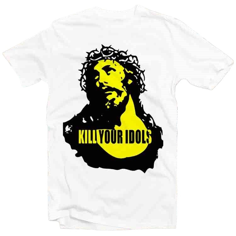 Hard Rock Worn Singer T Shirt Jesus graphic tee