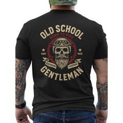 Retro Motorcycle Skull T-Shirt - “Born to Ride” Back Print Graphic Tee, Unisex Biker Enthusiast Gift