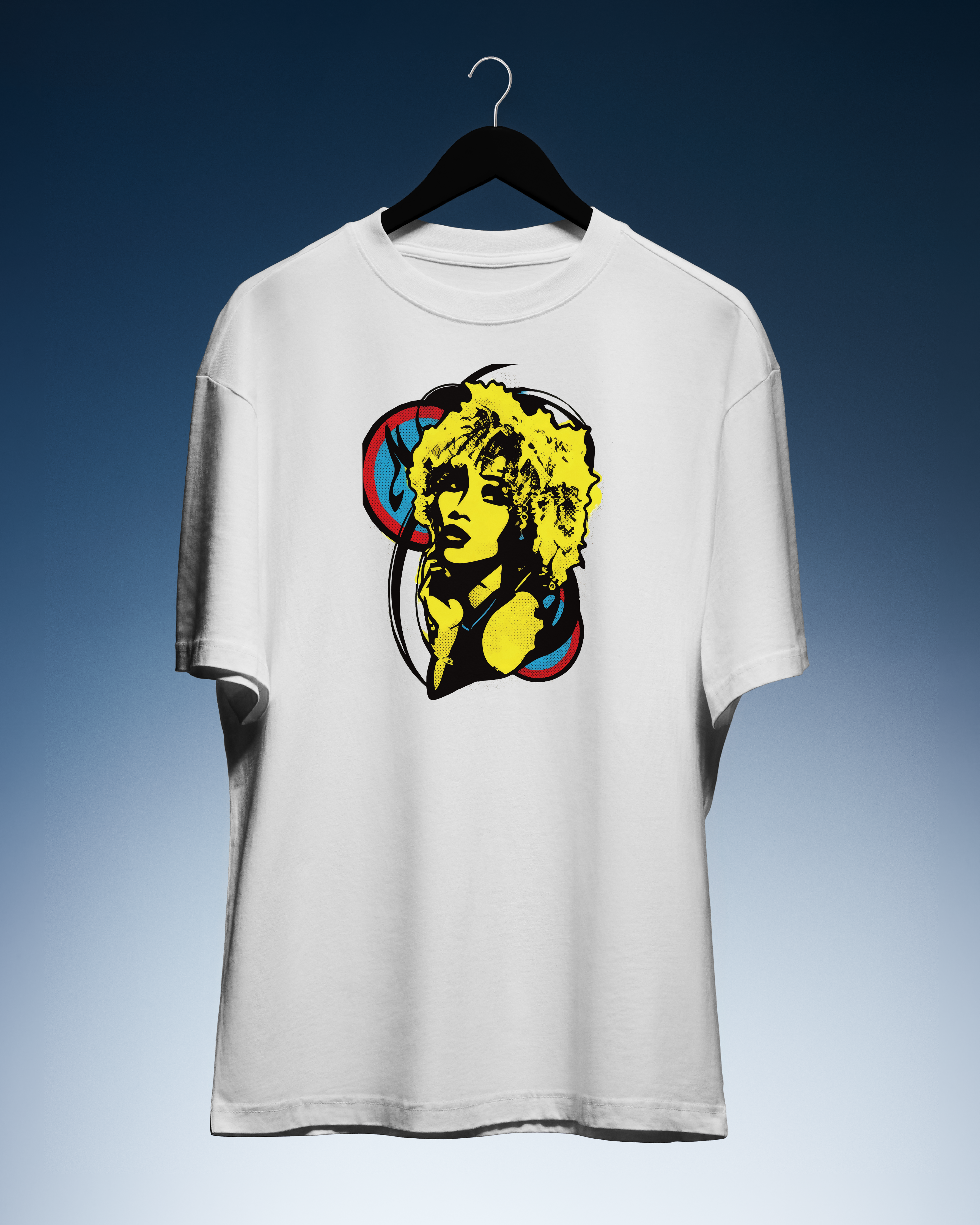 DIYANYONE Original Pop Art Tee: Bold New Wave Woman Graphic
