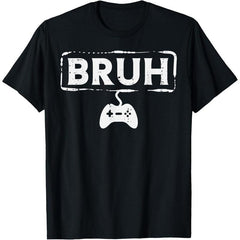 Fashion Graphic Gamer Bruh Video Game T-Shirt