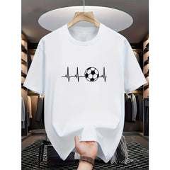Football 2026 Graphic T-Shirt - Unisex Soccer Fan Casual Wear, Sporty Streetwear Top