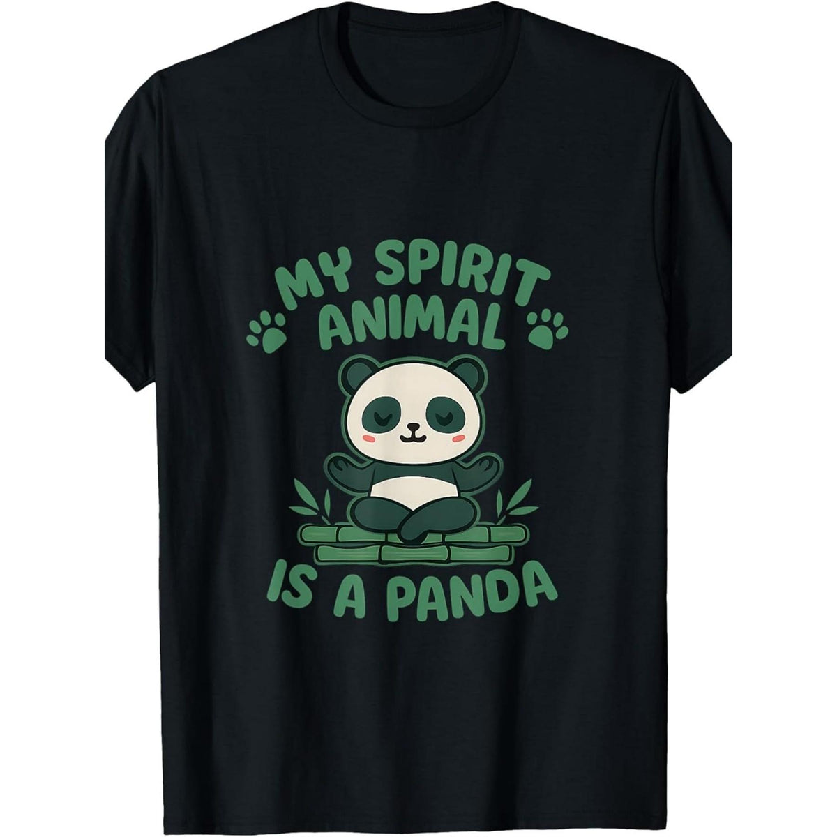 My Spirit Animal Is A Panda Kawaii Anime Graphic T-Shirt Cute Panda Lover Gift Unisex Summer Casual Top Soft Cotton Crew Neck Vintage Style
