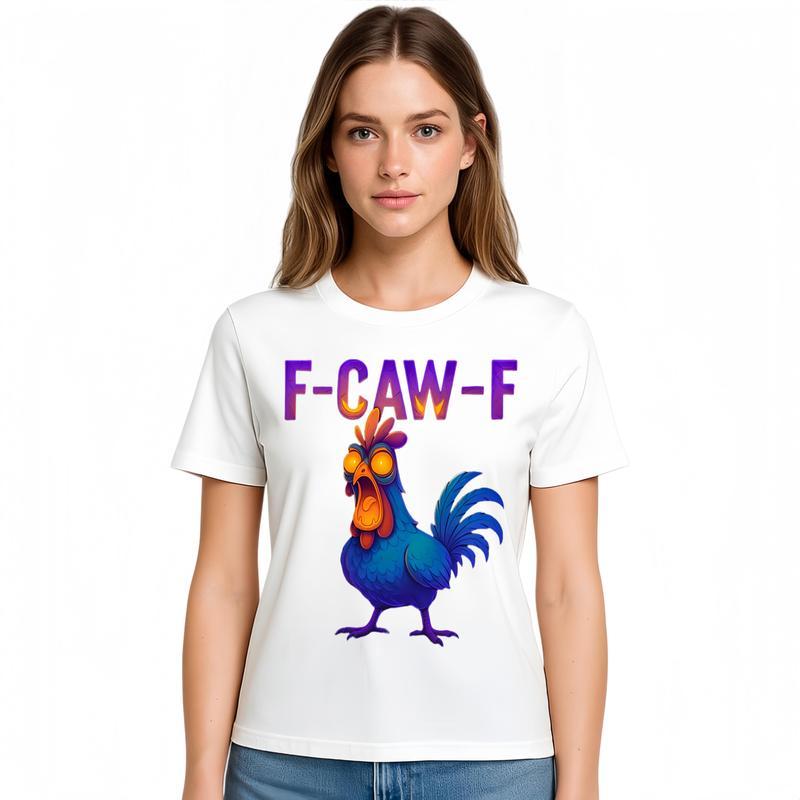 Halloween Rooster Meme F-CAW-F Funny T-Shirt