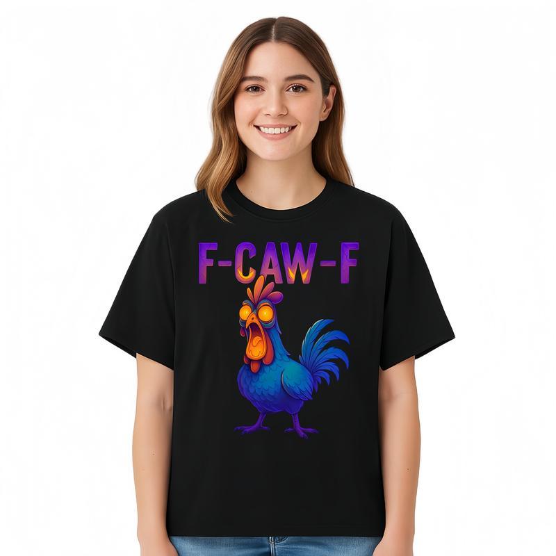Halloween Rooster Meme F-CAW-F Funny T-Shirt