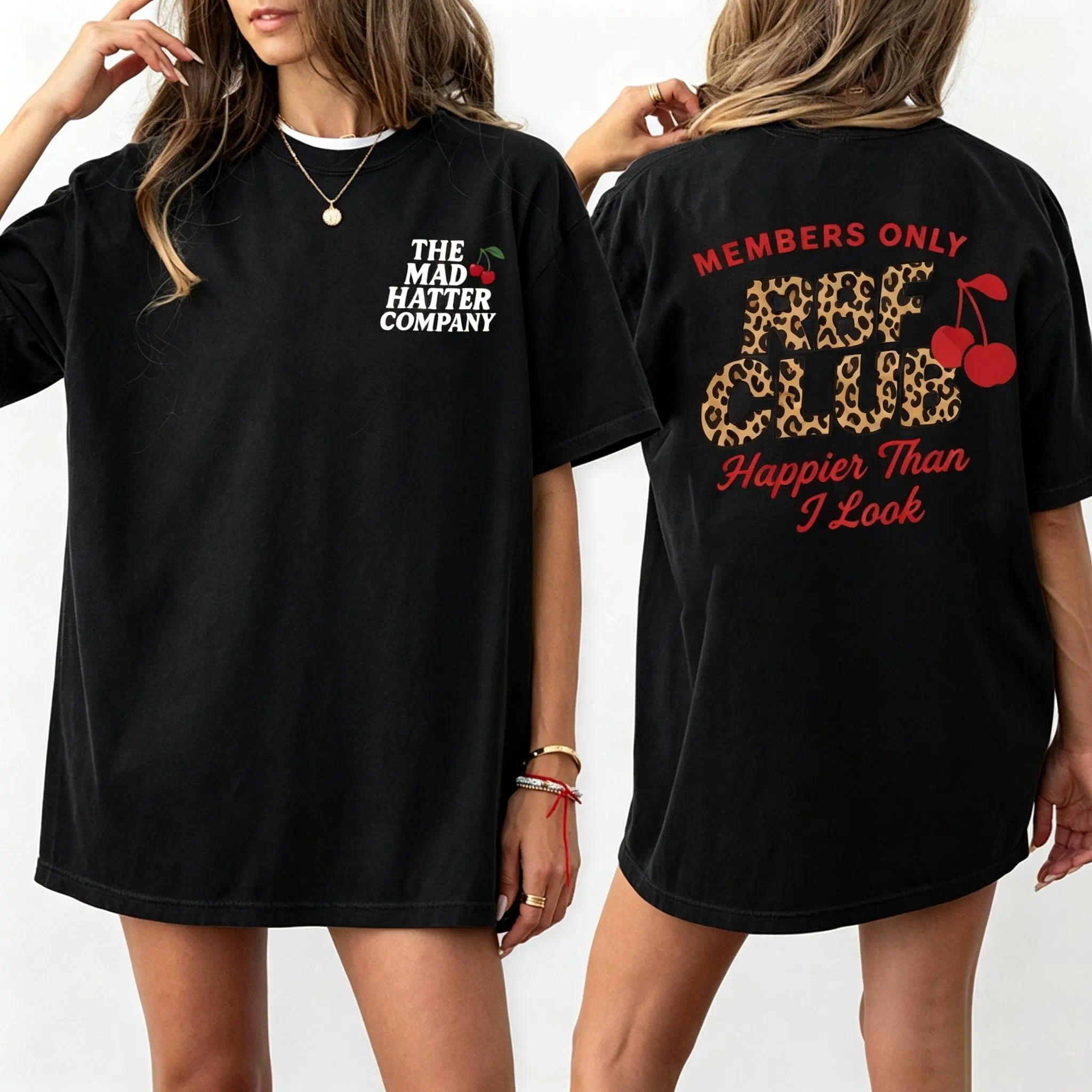 Leopard Cherry T-Shirt – Retro Coquette Aesthetic Tee, Sarcastic Resting Bitch Face Shirt, Trendy Leopard Print Bow Graphic Top