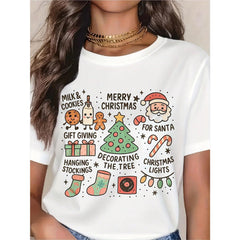 Merry Christmas T-Shirt Cute Christmas Graphic Tee