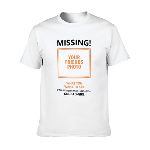 Diyanyone Party Prank T-Shirt – “My Hot XXXXXX Is Missing” Funny Joke Tee
