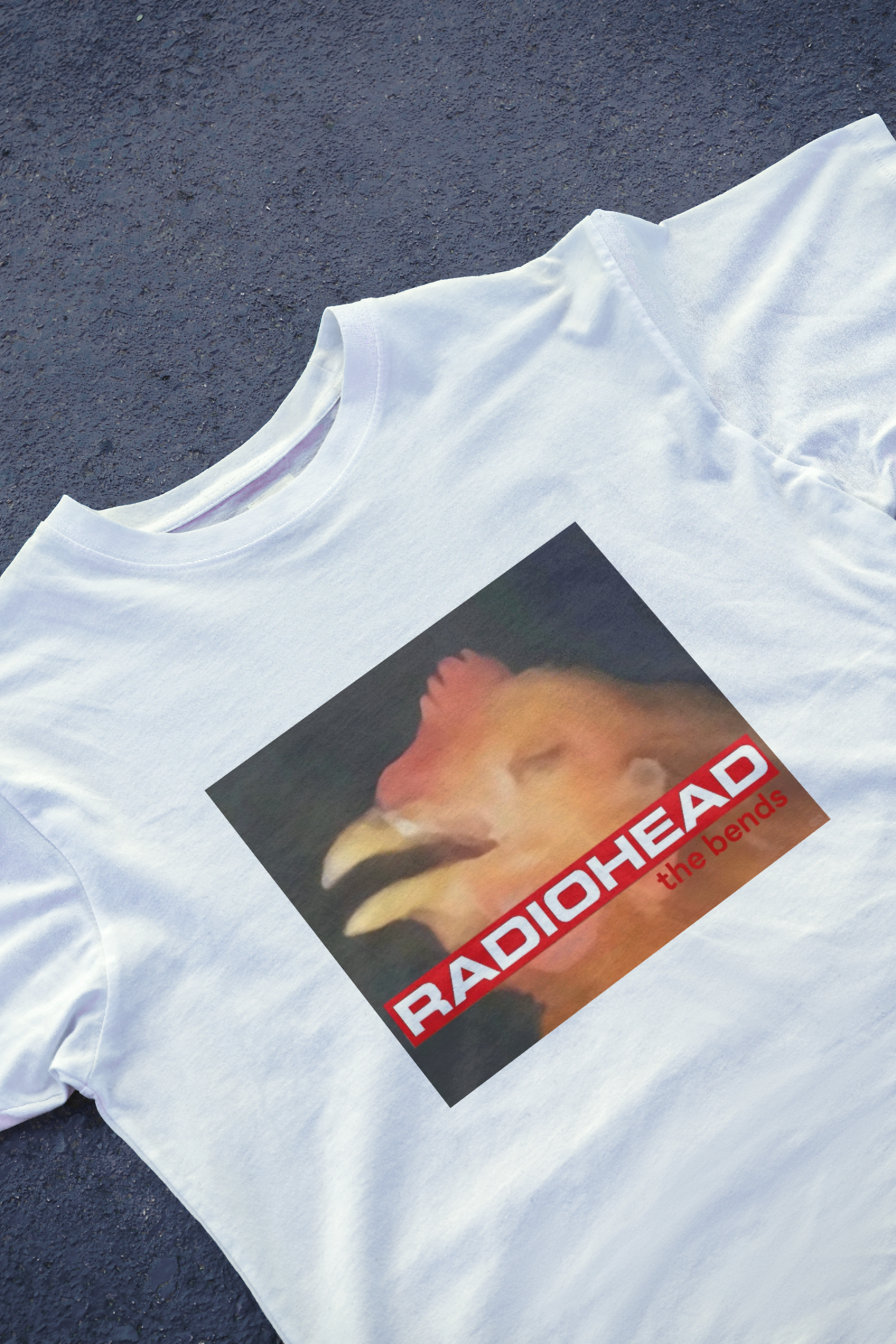 DIYANYONE Original Band Parody Tee: Cock 'The Bends' Album Cover