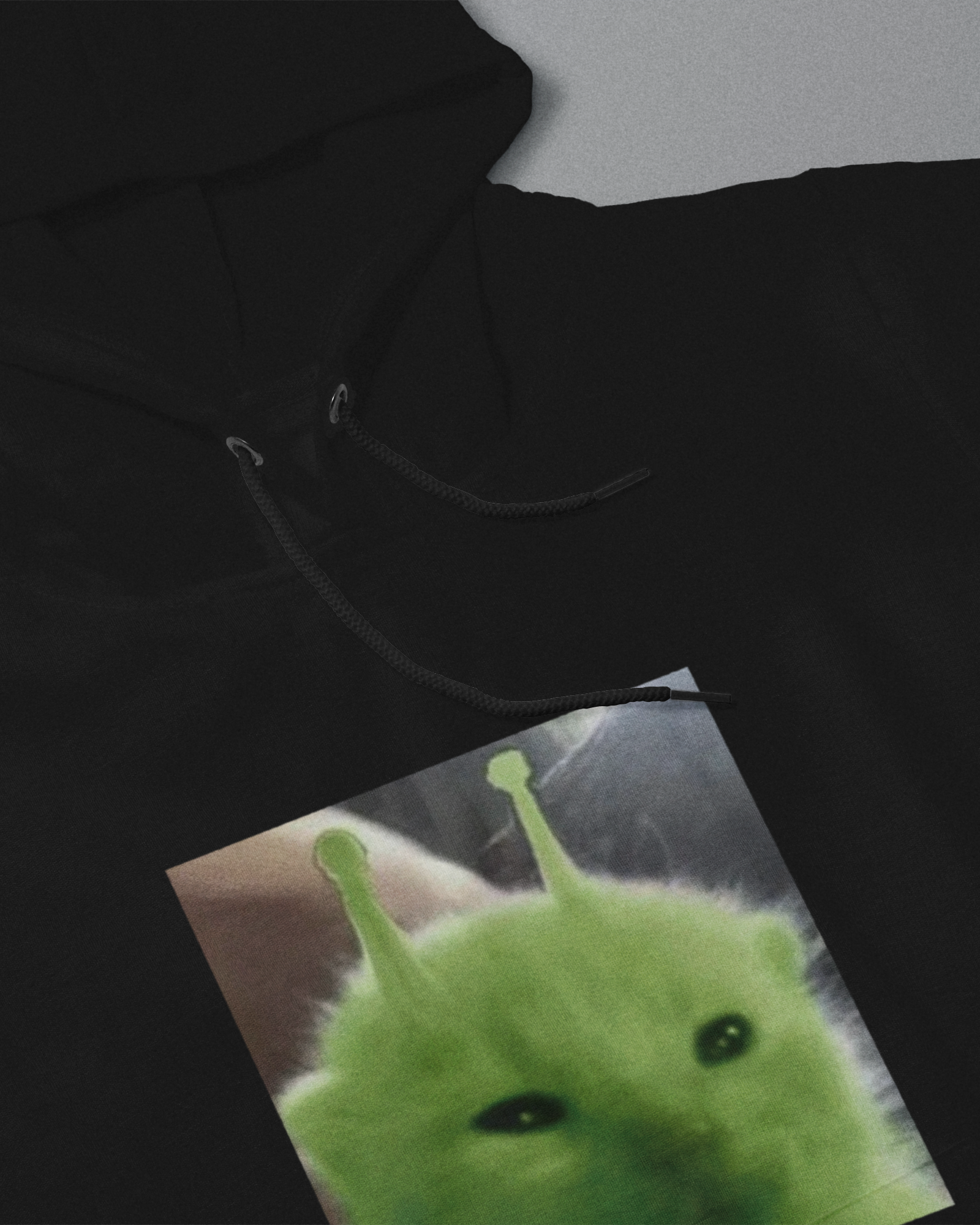 DIYANYONE Original Meme Hoodie: Alien Cat Earth Wake-Up