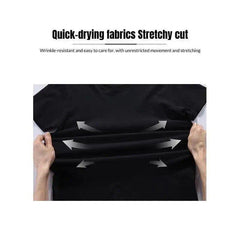 [Pattern T-shirt] Cotton men's graphic print T-shirt, suitable for summer outdoor sports, short-sleeve T-shirt, plus-size T-shirt, plus-size black -1 TokWear Tee