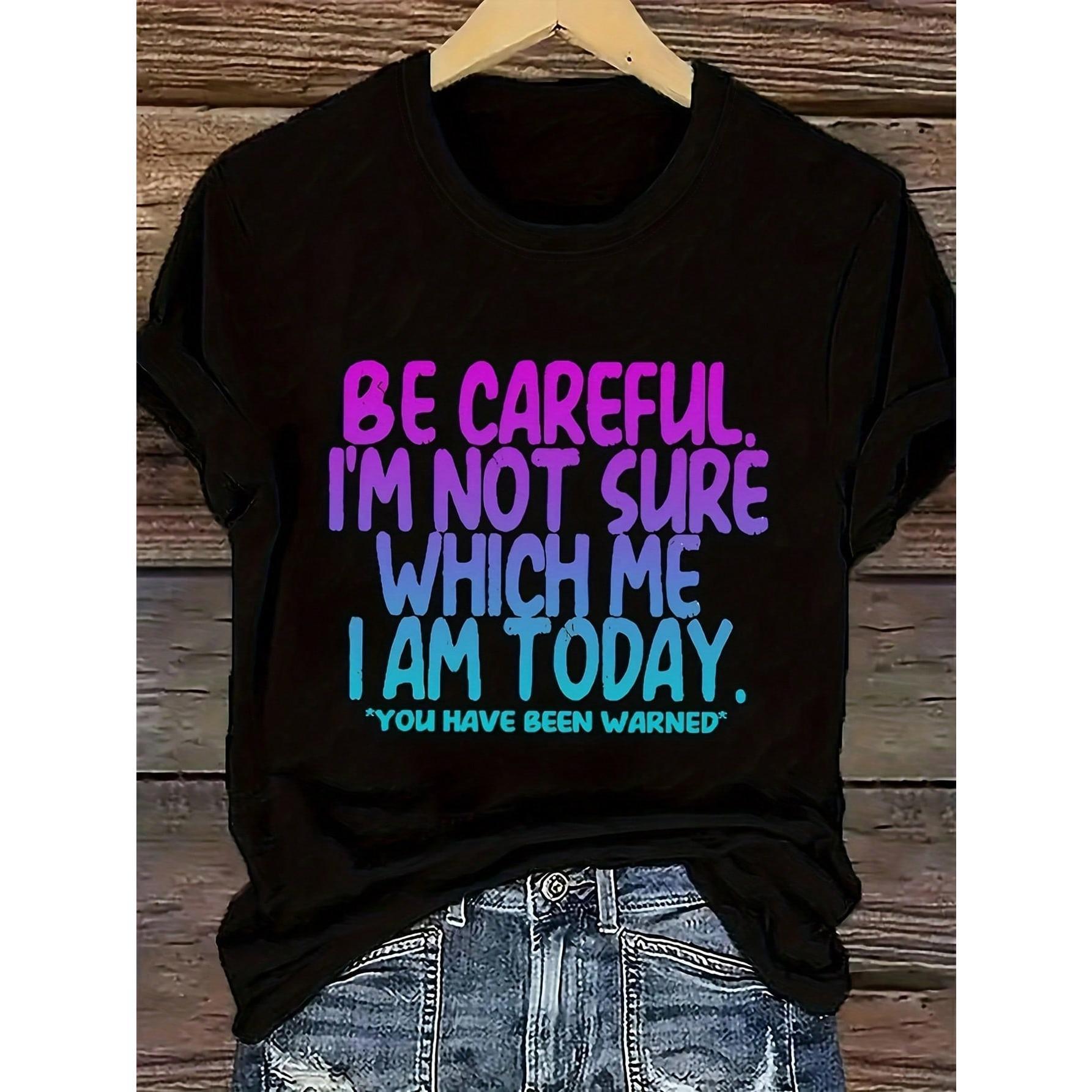Casual Slogan Print T-Shirt