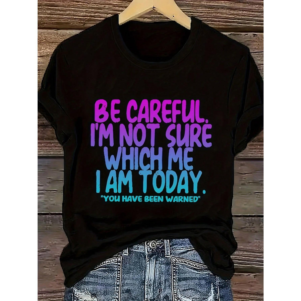 Casual Slogan Print T-Shirt