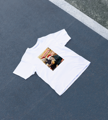 DIYANYONE Original Horror Icons Christmas Cotton T-Shirt - Dunkin' Donuts Pop Culture Meme Tee, Dark Humor Holiday Style