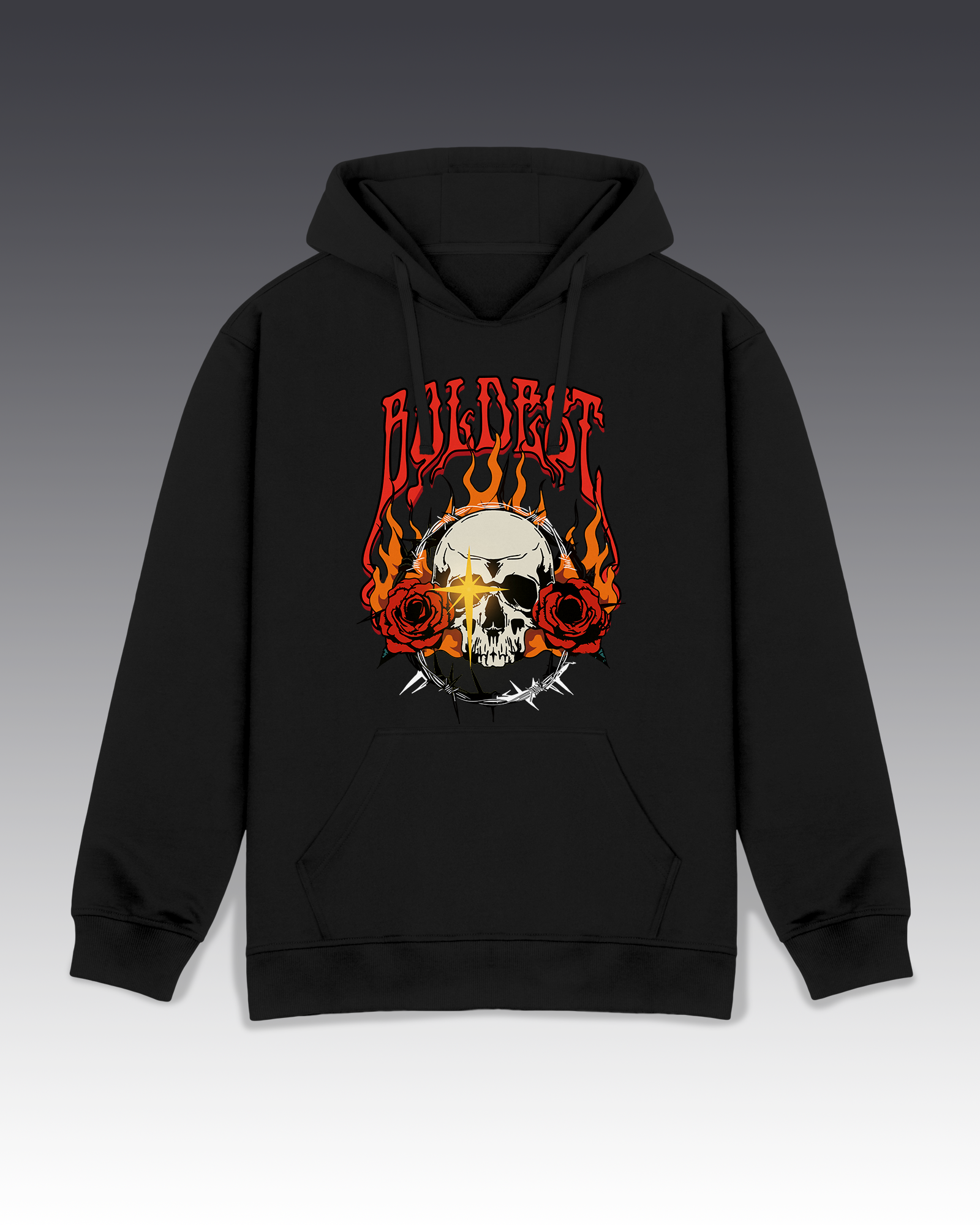 DIYANYONE Original Streetwear Tee: BOLDEST Skull and Flame Graphic