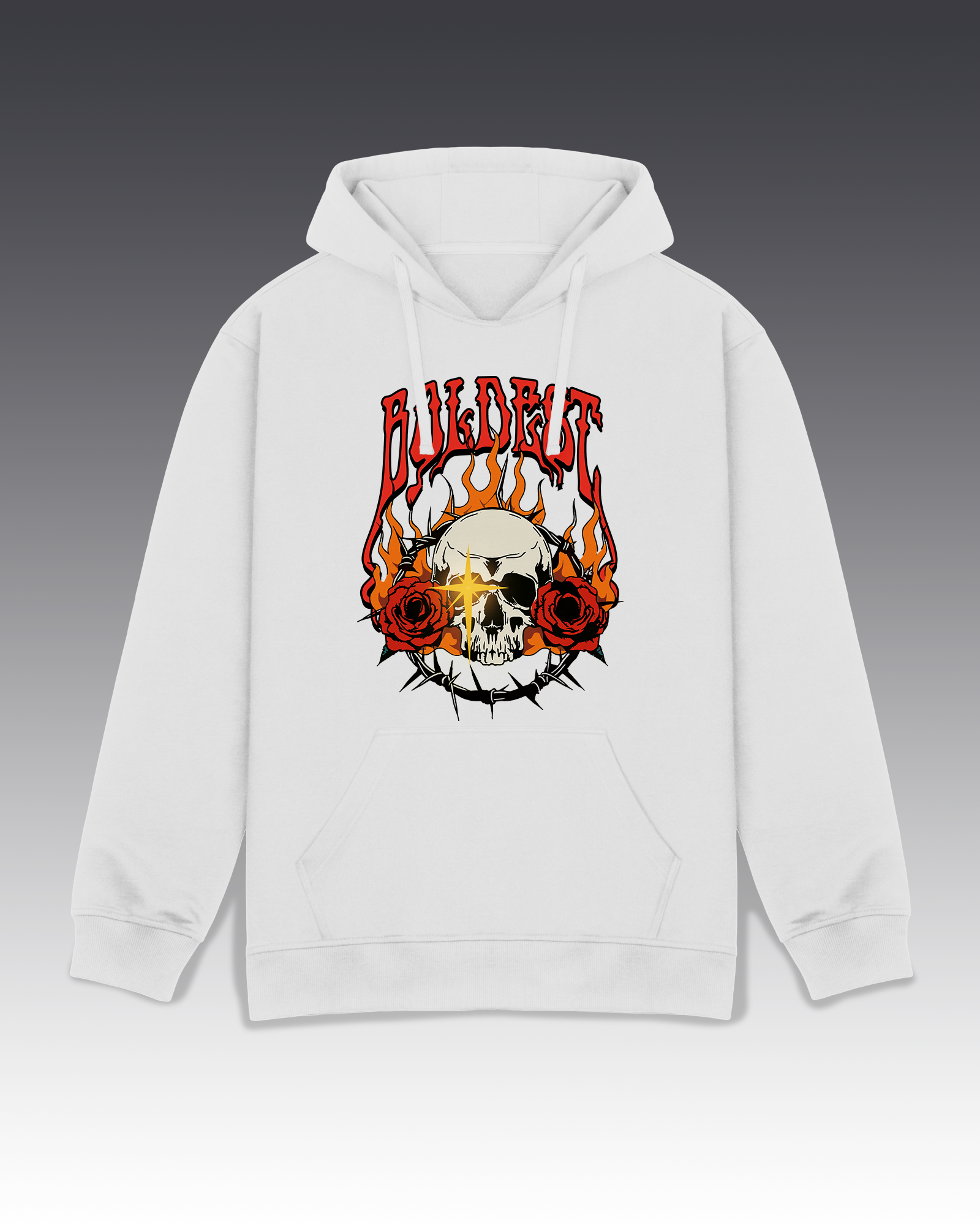 DIYANYONE Original Streetwear Tee: BOLDEST Skull and Flame Graphic