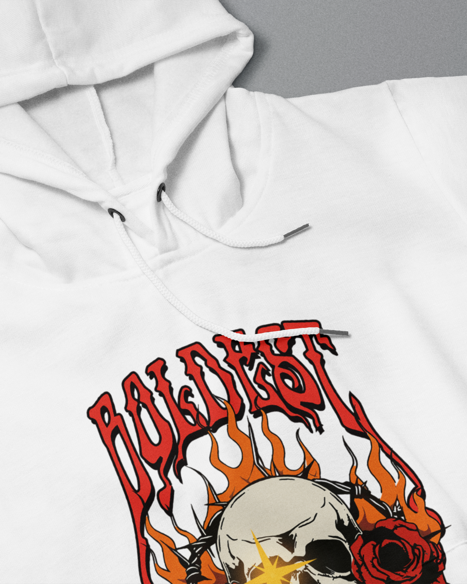 DIYANYONE Original Streetwear Tee: BOLDEST Skull and Flame Graphic