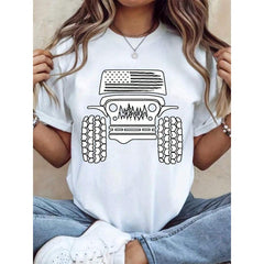 Print Shirt Cotton T-Shirt Soft, Breathable, Comfort-Fit Crew Neck Tee, Printed Quality
