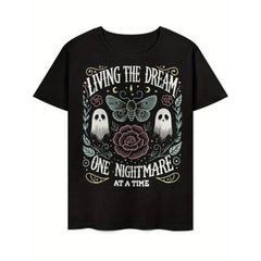Men's funny Vintage graphic-Inspired "Living The Dream One Nightmare At A Time" Graphic T-Shirt